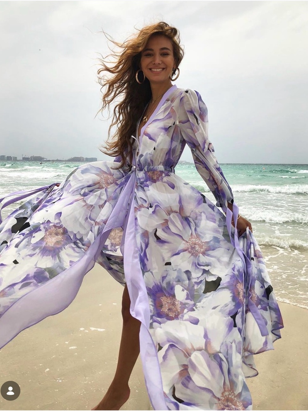 Katya Kovtunovich Beach Coverup Sheer Dress